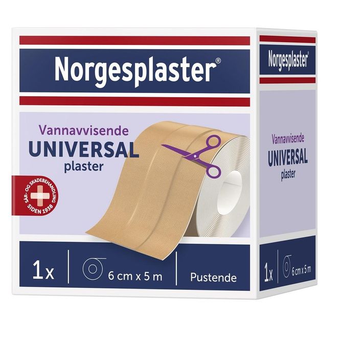 Hovedbilde Norgesplaster universal 6 cm x 5 m