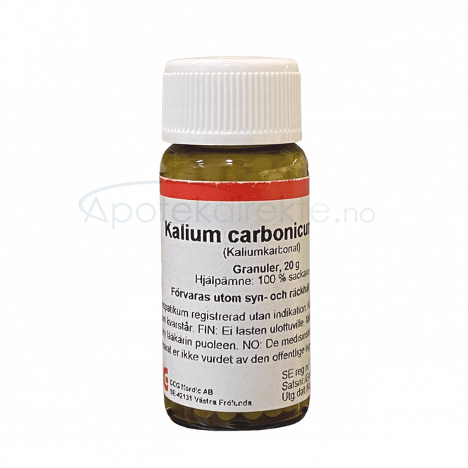 Hovedbilde Kalium carbonicum D200 20 gram piller