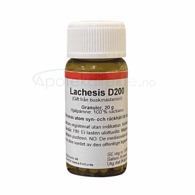 Hovedbilde Lachesis muta D200 20 gram piller