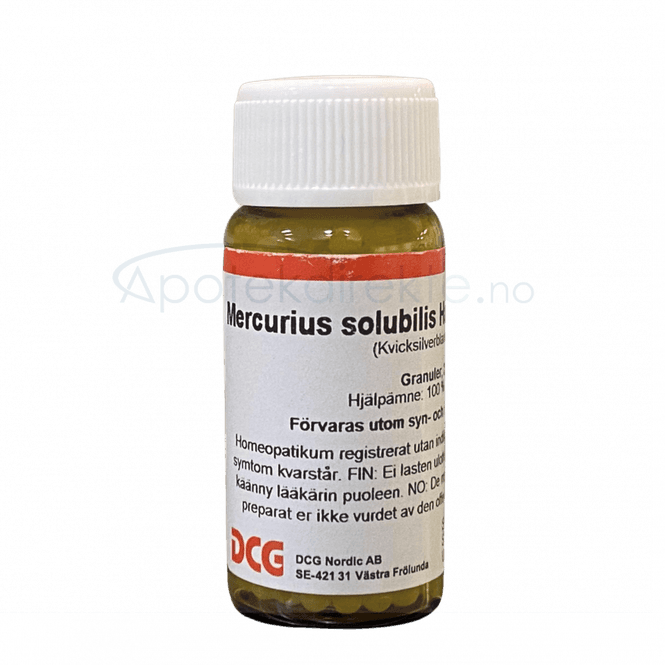 Hovedbilde Mercurius solubilis hahn. D30 20 gram piller