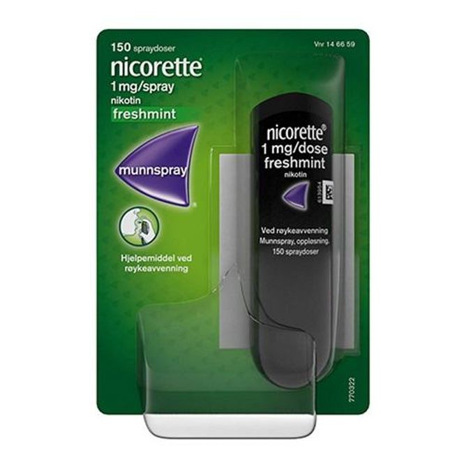 Hovedbilde Nicorette munnspray 1 mg/spray mint 150 doser