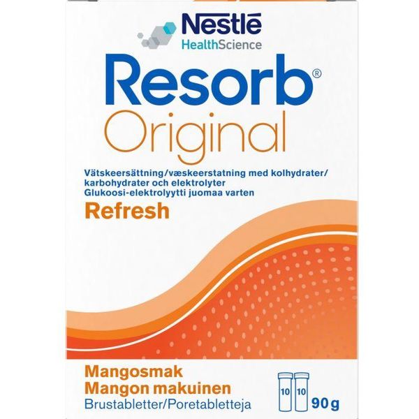 Hovedbilde Resorb orginal mango brusetablett 2x10 stk