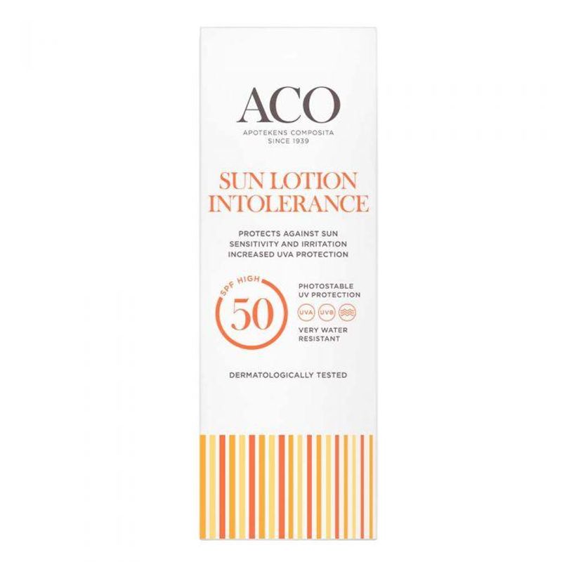 Aco intolerance sunlotion spf50 u/parfyme 100 ml