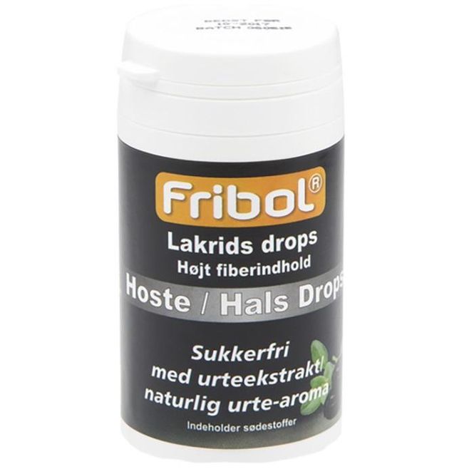 Hovedbilde Fribol sukkerfri host/hals lakris 60 gram