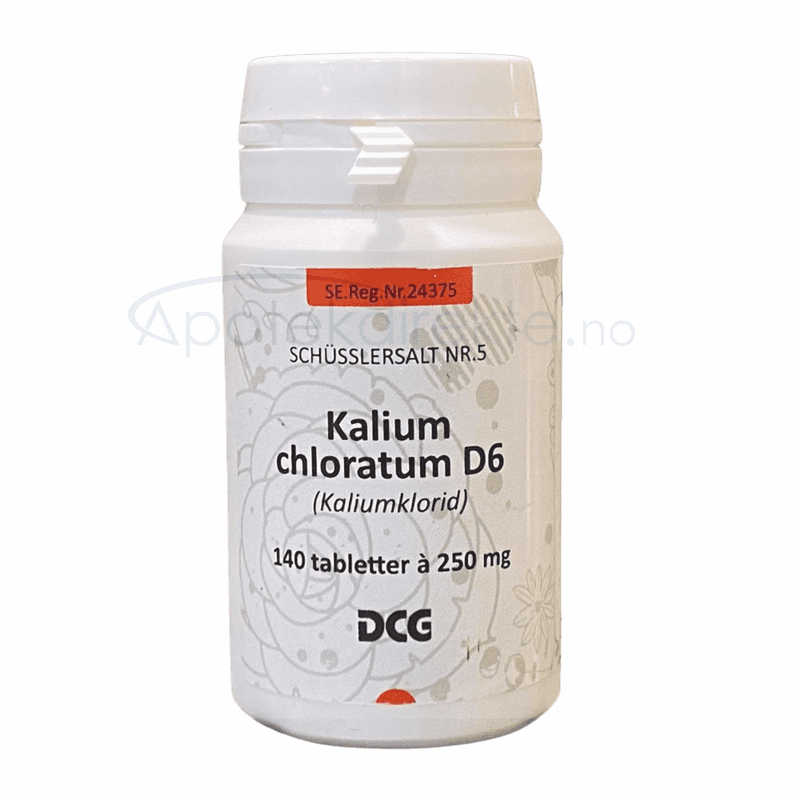 Cellesalt schüssler nr. 5 (kalium mur/chlor) D6 140 tabletter