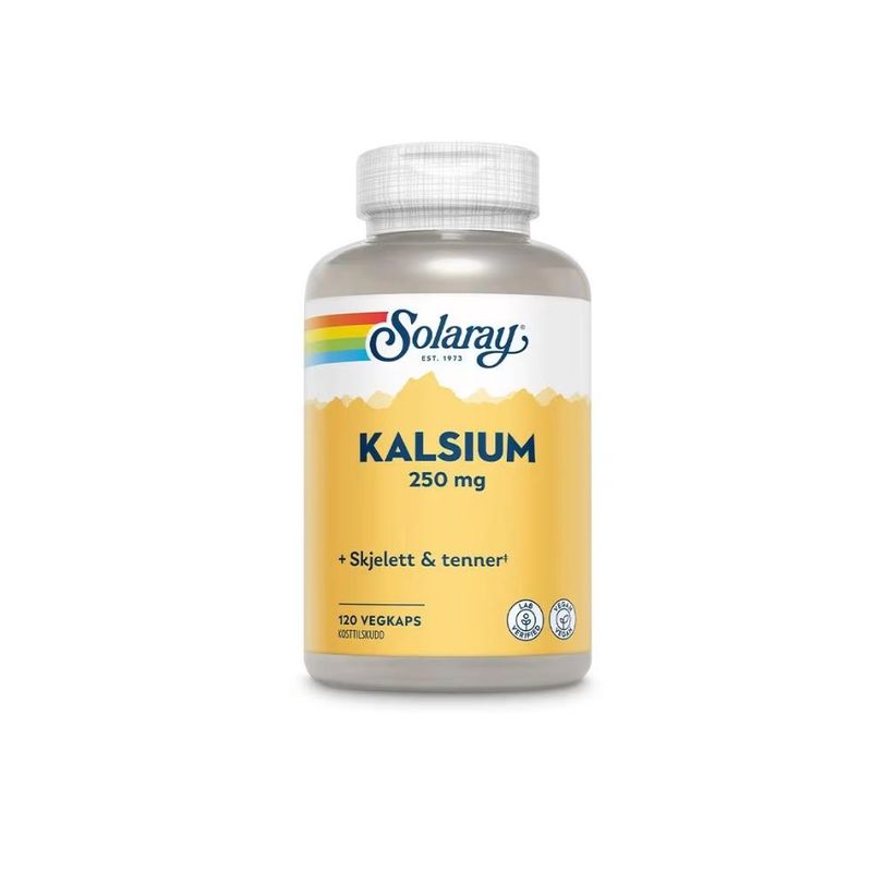 Solaray kalsium (calcium citrate) kapsel 120 stk