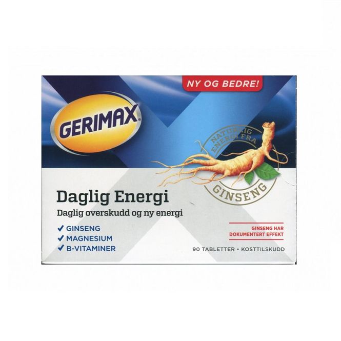 Hovedbilde Gerimax daglig energi tablett 90 stk