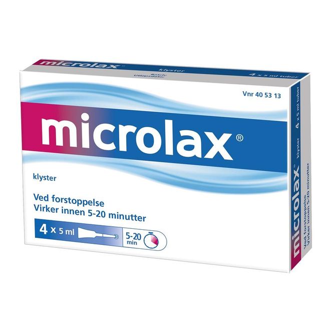 Hovedbilde Microlax klyster 4 x 5 ml