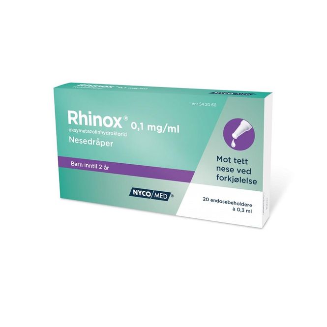 Hovedbilde Rhinox nesedr 0.1 mg/ml endos 20 x 0.3 ml