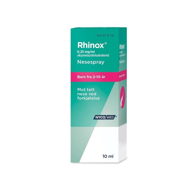 Hovedbilde Rhinox nesespray 0,25 mg u/kons 10 ml