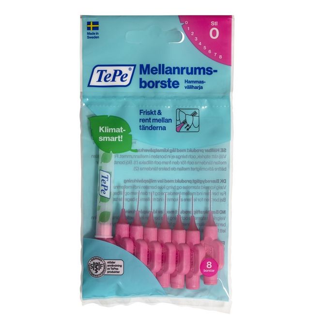 Hovedbilde Tepe mellomrombørste 0,4 mm 8 stk