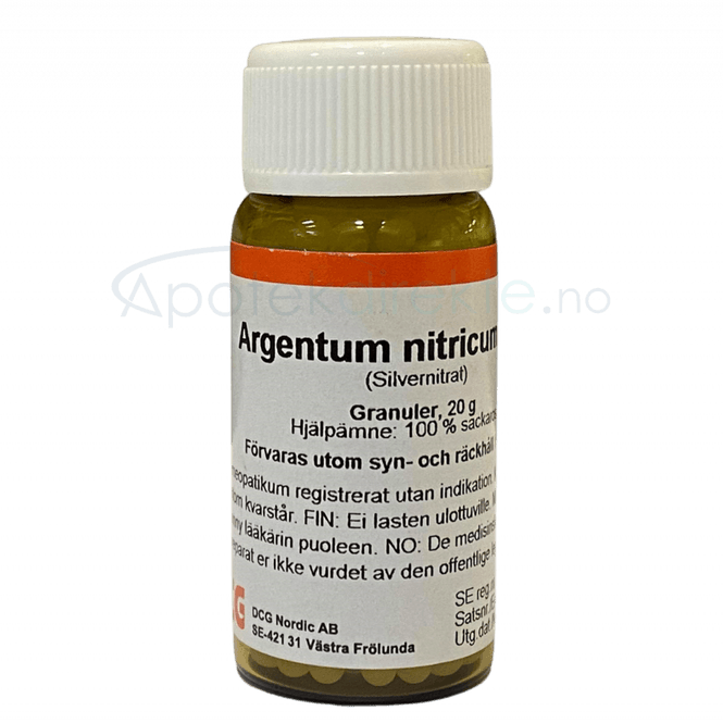 Hovedbilde Argentum nitricum D30 20 gram piller