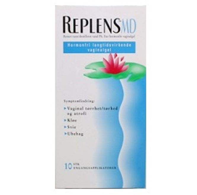 Hovedbilde Replens md hormonfri vaginalgel 10 stk