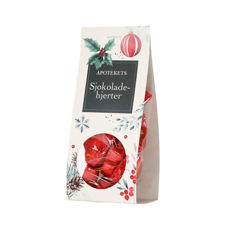 Apotekets sjokoladehjerter 130 gram