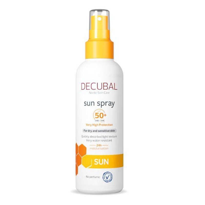 Decubal sun spray SPF50+ u/parfyme 180 ml