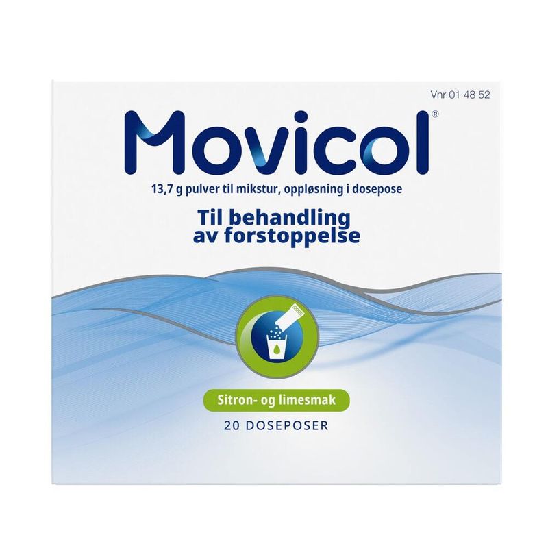 Movicol pulv til mikst lime/sitron 20 doseposer