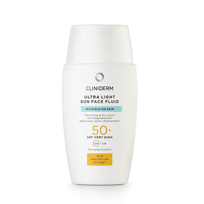 Hovedbilde Cliniderm sun face fluid f50+ 40 ml