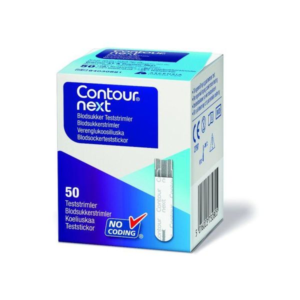 Hovedbilde Contour next blodsukkerstrimmler 50 stk
