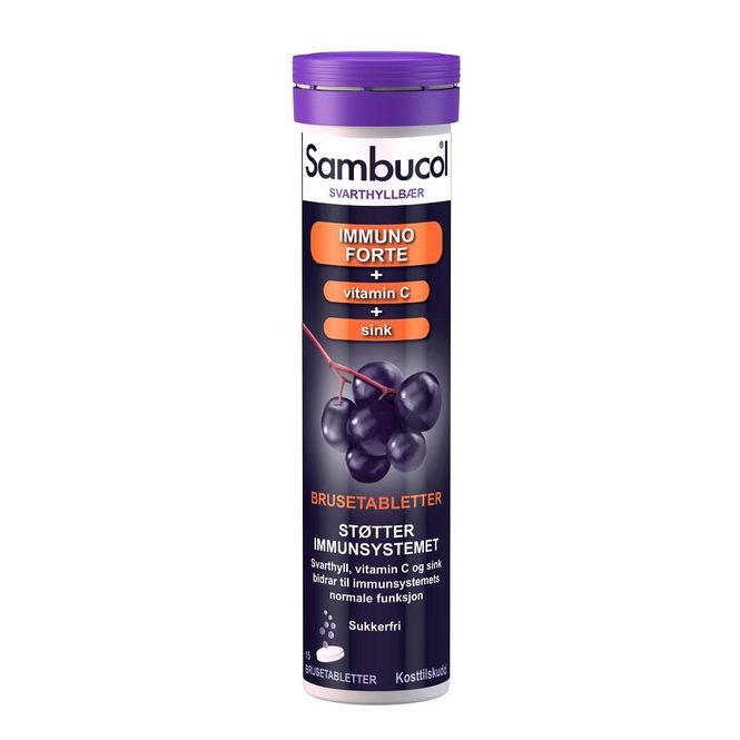 Hovedbilde Sambucol immuno forte brusetablett 15 stk