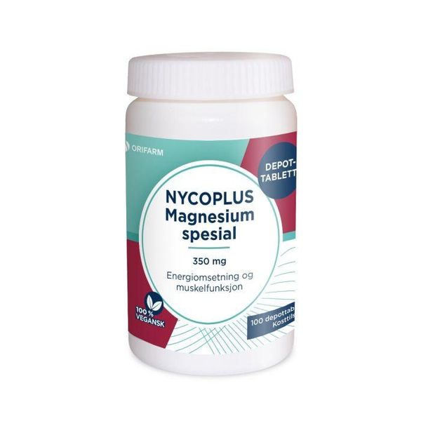 Hovedbilde Nycoplus magnesium depottablett 350mg 100 stk