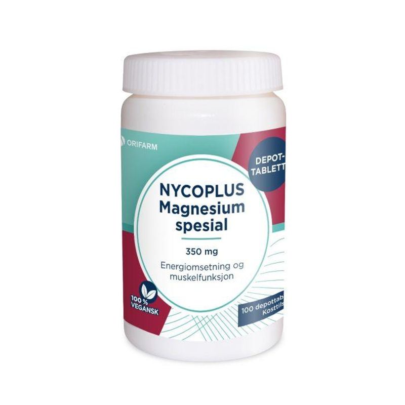 Nycoplus magnesium depottablett 350mg 100 stk