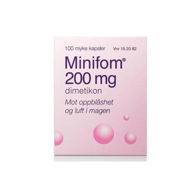 Hovedbilde Minifom 200mg 100 kapsler