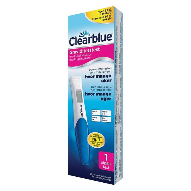 Hovedbilde Clearblue graviditetstest digital m/ukeindikat 1 stk