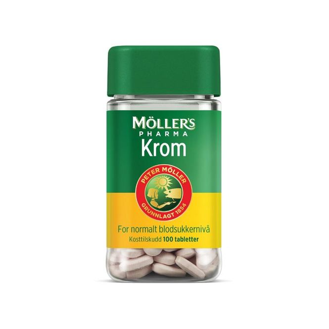 Hovedbilde Møllers krom tablett 100 stk