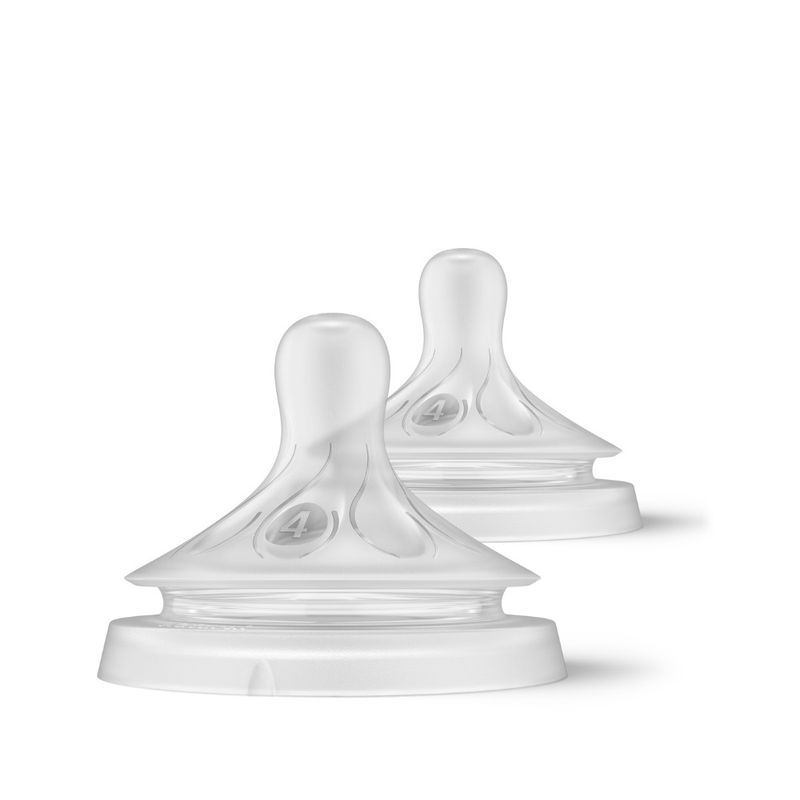 Avent flaskesmokk natural response teat 3m+ 2 stk