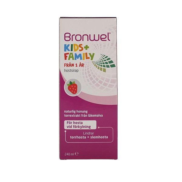 Hovedbilde Bronwel kids + family hosesirup 240 ml